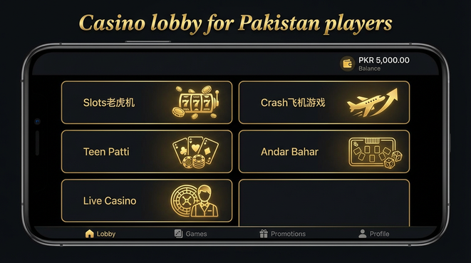 Lobby view of 9kboss for Pakistan users - 4